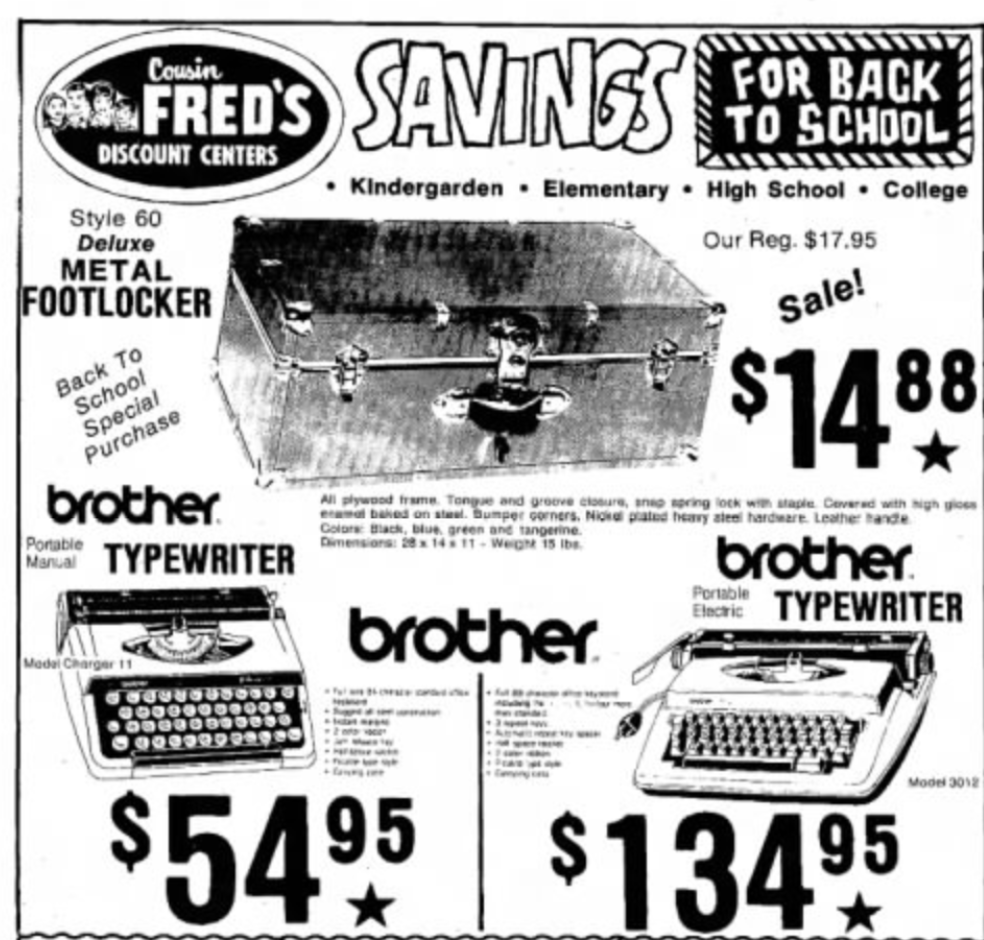 brother charger newspaper writing ad